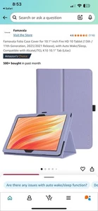 Famavala Folio Case Cover for 10.1"-inch Fire HD 10 Tablet (13th / 11th Generat - Picture 1 of 4