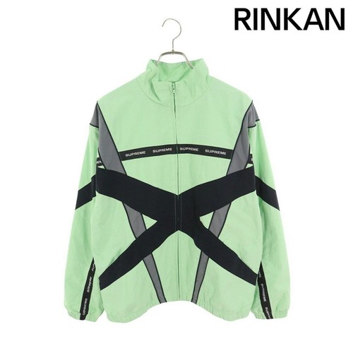 Supreme 21ss Cross Pannelled Track Jacket Panel Blouson Uomo M Usatoff01aea0