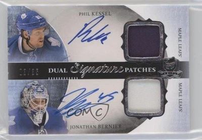 2013 The Cup Signature /35 Phil Kessel Jonathan Bernier #DSP-PJ Dual Patch Auto - Image 1 of 2
