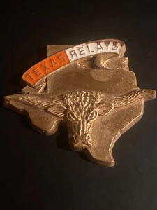 De Colección Texas Relés Longhorn Medalla Universidad Colegio Mujeres 4x100M Relé Tono Dorado - Imagen 1 de 4