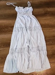 Aqua ärmelloses Stufen Midi Kleid, Größe XXS Neu mit Etikett - Bild 1 von 7