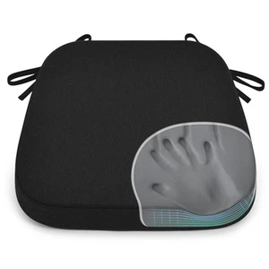 Dining Chair Pads, Patented Design Memory Foam Kitchen Chair Cushions with Ti... - Picture 1 of 7