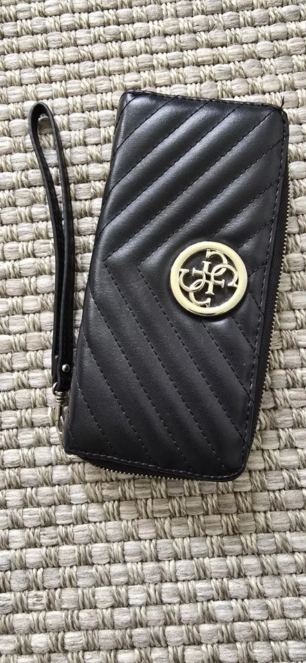 Guess womens Wallet Zip Around  Black,  - Image 1 of 4