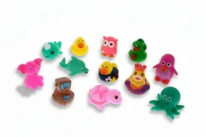 12er-Pack Kinder Baby Badespielzeug verschiedene Tierfiguren Badezimmer Spiele Spaß UK - Bild 1 von 8