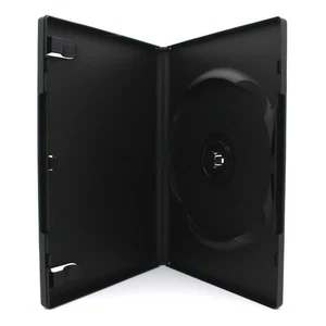 10 DVD Leerhüllen einfach 14mm schwarz Einzelhülle Amaray - Bild 1 von 2