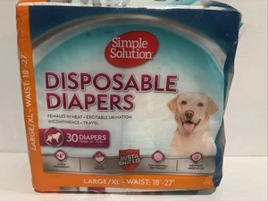 Simple Solution Disposable Dog Diapers-Large/X-Large - Picture 1 of 4