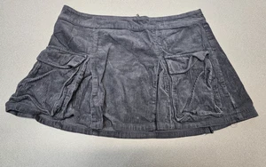 Wild Fable Womens Size XL Gray Corduroy Pleated Skirt 38" Waist - 14.5" Long - Picture 1 of 5