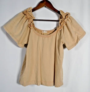 Anthropologie Pilcro Damen Cottagecore Häkel Rüschen Top Größe XS Boho Bauern - Bild 1 von 8