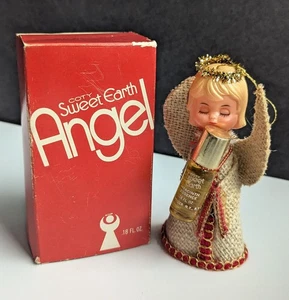 VINTAGE Coty Sweet Earth ANGEL Christmas Ornament Box Perfume 70s Grandmacore - Picture 1 of 19