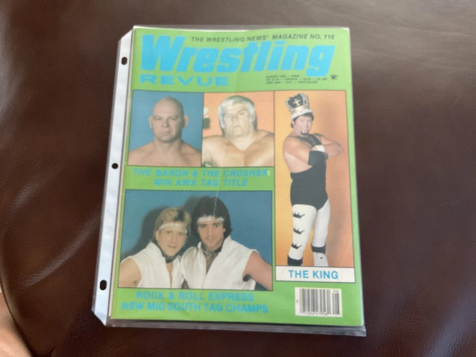 WRESTLING REVUE August 1984 Crusher, Lawler, Rock n' Roll Express - Image 1 of 1