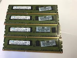 4GB(4x1GB) HP Workstation Z800 Memory ECC Unbuffered DIMM DDR3 PC3-10600E RAM - Picture 1 of 3