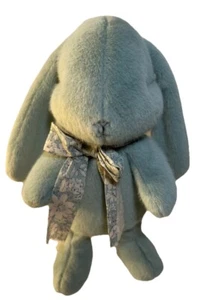 Maileg Bunny Plush Small Mint Super Soft 10” Floral Bow Tie Danish Design w/ Tag - Picture 1 of 24