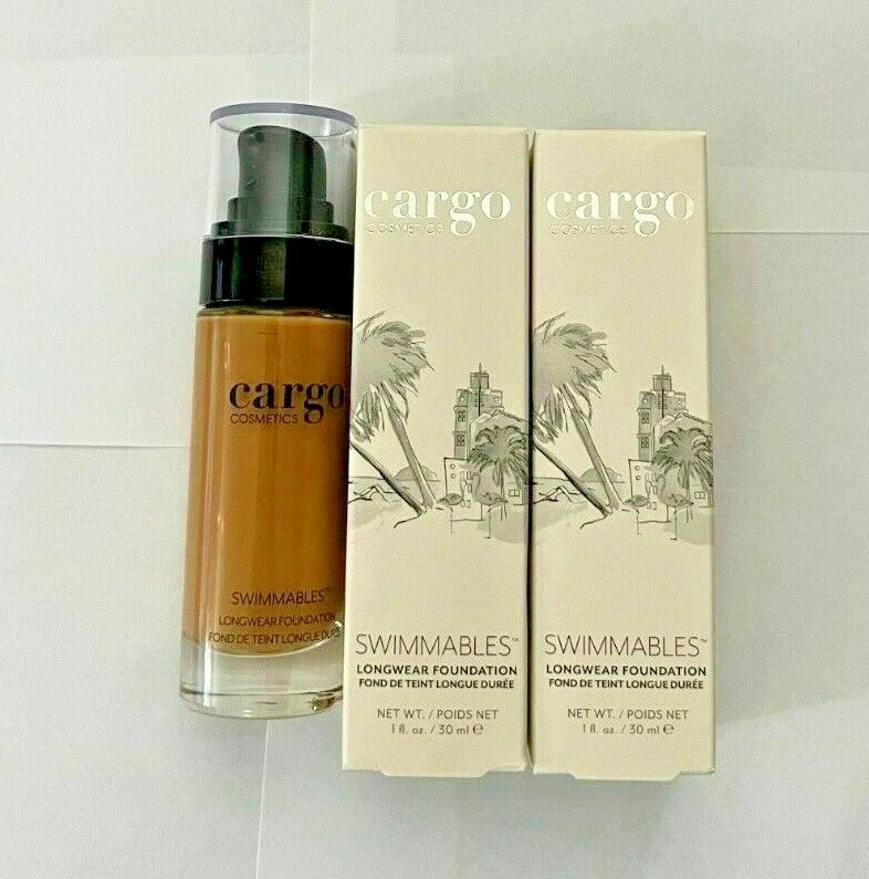 LOTE DE 2 BASES CARGO COSMETICS NATABLES LONGWEAR SF-70 1,0 oz Foto 1 de 1