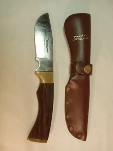 PRECISE DEERSLAYER WOOD FIXED BLADE HUNTING KNIFE JAPAN STAINLESS STEEL w Sheath - Picture 1 of 9