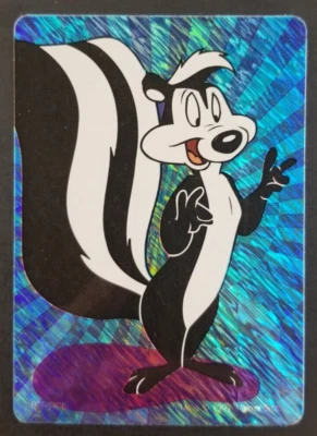 Pepe La Pew 1997 Looney Tunes Cartoon Prism Sticker Card (NM) - Image 1 of 2