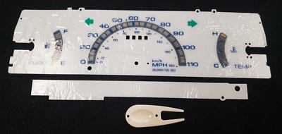 APC MEDIDORES FACIALES BLANCOS 86-92 MAZDA PICK UP SIN TACÓMETRO. Foto 1 de 4