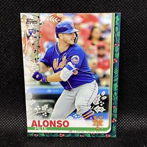 SP !  2019 Topps Holiday Pete Alonso RC Lights On Bat Photo Variante #71 recrue
