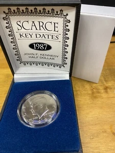 1987-P John F. Kennedy 50 Cents. Half Dollar JFK Scarce Key Dates. - Picture 1 of 7