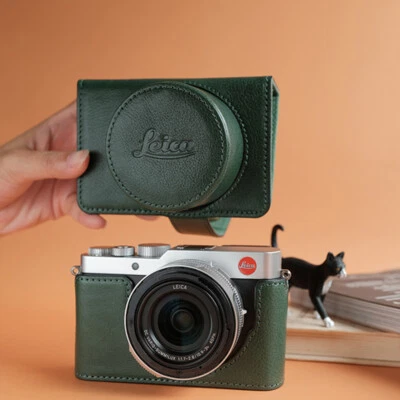 For Leica D-LUX8 Dlux8 Genuine Leather Camera Bag Case Protect Cover Belt Strap - Image 1 of 4