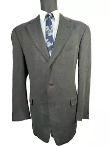 AUSTIN REED Mens Brown PURE WOOL Classic Fit Sport Coat Blazer Jacket 44L - Picture 1 of 9