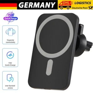 Magnetic 15W Auto Wireless Charger Handyhalterung Für iPhone 14/15/13/12 Pro Max - Bild 1 von 14