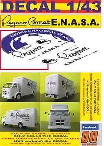 DECAL 1/43 PEGASO COMET ENASA (08) - Picture 1 of 1