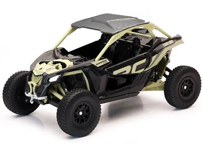 Can-Am Maverick X3 XRC Turbo ATV Tan and Black with Silver Top cast 1/18 Diecast - Image 1 of 3