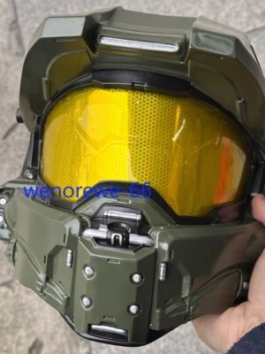 Replica Halo Infinite Master Chief Cosplay Full Sized Helmet Prop Costume Armor - Image 1 of 4