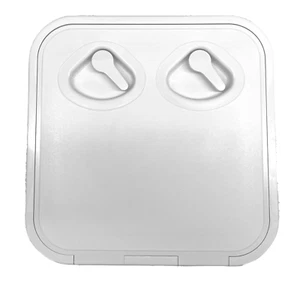 Escotilla de acceso Nuova Rade Mid Line con cerradura para barco 380 mm x 380 mm - blanco - Imagen 1 de 7