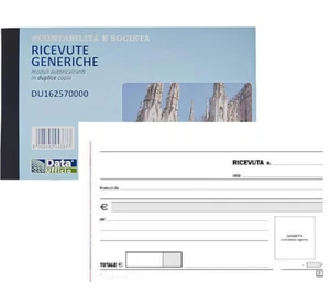 5 pz Blocco ricevute generiche 50fg x 2 - A6 - Imagen 1 de 2