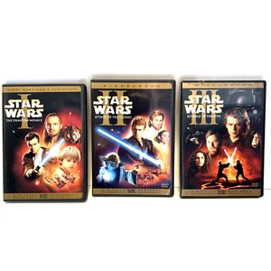 Star Wars Prequel Trilogy Episode 1-3, 6-DVD Complete Widescreen Set 1 , 2 & 3 - Imagen 1 de 7