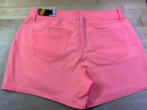 New Women’s/ Teens APT 9 Mid Rise Shorts Size 16–HOT MANGO COLOR!!!* - Picture 1 of 5
