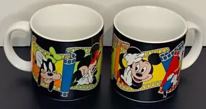 Lote de 2 tazas de café de tira cinematográfica de Disney, taza de Mickey Minnie Donald Goofy - Imagen 1 de 8