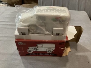 1993 Racing Champions Daytona Model A Delivery Van Diecast Coin Bank 1:25 Scale - Picture 1 of 5