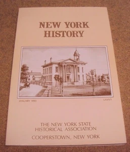 New York History Quarterly Journal January 1993 Vol LXXIV #1 Historical Magazine - Picture 1 of 2