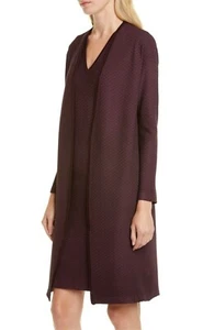 Neu mit Etikett St. John Collection langer Strick-Cardigan vorne offen geformte Struktur Gr. 4 - Bild 1 von 6