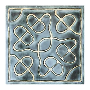 Faux finish ceiling tiles, interior roof wall panels, PL28 Bluish gold 10pcs - Picture 1 of 17