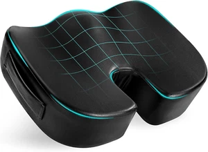 Luxury Seat Cushion, 4 Inch Extra Thick Memory Foam for Pressure Relief, Sciatic - Picture 1 of 12