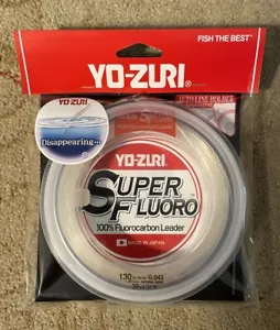 Yo-Zuri Super Fluoro 100% Fluorocarbon Leader 130lb 30yd Clear - Picture 1 of 1