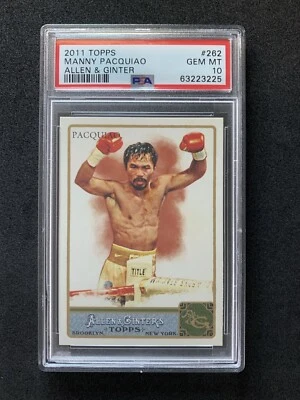 Manny Pacquiao 2011 Topps Allen & Ginter #262 Boxing Card PSA 10 Gem Mint Card - Image 1 of 2