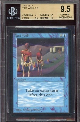 GEM MINT BGS 9.5 Beta Time Walk ~ w/10 SUB ~ Vintage MTG/Magic!!! - Image 1 of 2