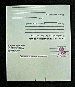 US Post Card PC26 Mint, NH - University of Illinois - two connected postcards - Picture 1 of 2