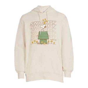 Peanuts Snoopy Men's & Big Men's Graphic Hoodie, Cream Size M(38-40) - Picture 1 of 5