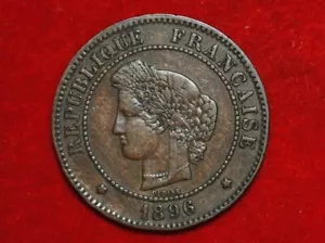 France 5 Centimes 1896-A Torch G535 - Picture 1 of 2