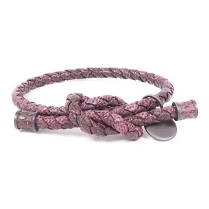 BOTTEGA VENETA BV Bracelet Calfskin Leather Purple - Picture 1 of 8