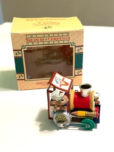 Enesco Treasury of Christmas Ornament Merry Christmas Engine 1988 - Picture 1 of 9
