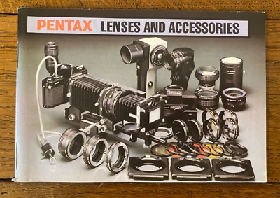 Vintage Pentax Lenses & Accessories Booklet Brochure - Image 1 of 4