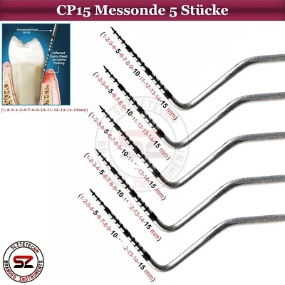 SLITETECH® Parodontal Sonde Taschentiefenmessung Diagnostische Farbcodiert Zahnsonde Dental