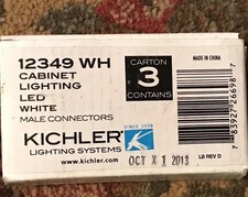 kichler lighting 12349 WH Male Connectors