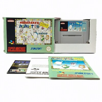 Super Nintendo Spiel : Hebereke´s Popoitto - OVP Anleitung Modul / SNES PAL - Bild 1 von 4